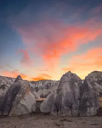 Sunrise hoodoos 
Göreme, Türkiye | November 2022

#sunrise #sunrisehike #hoodoos #cortoncandyskies #dramaticclouds #nature #beautiful #lovevalley #göreme #cappadocia #türkiye #modernoutdoors #visualsofearth #ourplanetdaily #nakedplanet #travelphotography #traveldeeper #travelbug #passionpassport #travelwithme #exploretocreate #neverstopexploring #livetoexplore #wanderlust #discoverearth #shotoniphone #soulcollective #choosingouradventure #jfphototribute